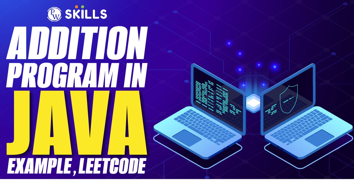 addition program in java